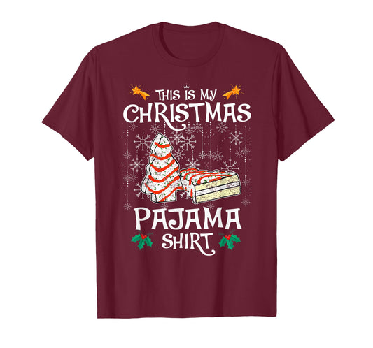 This is My Christmas Pajama Shirt Christmas Cake Debbie T-Shirt