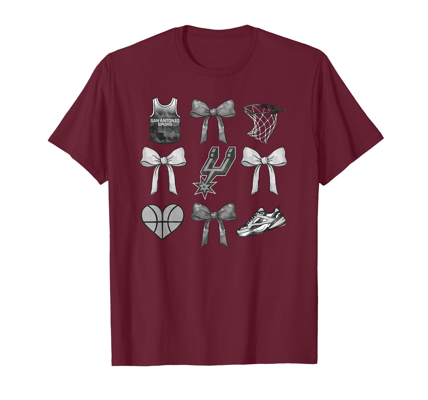 NBA San Antonio Spurs Bow Grid T-Shirt