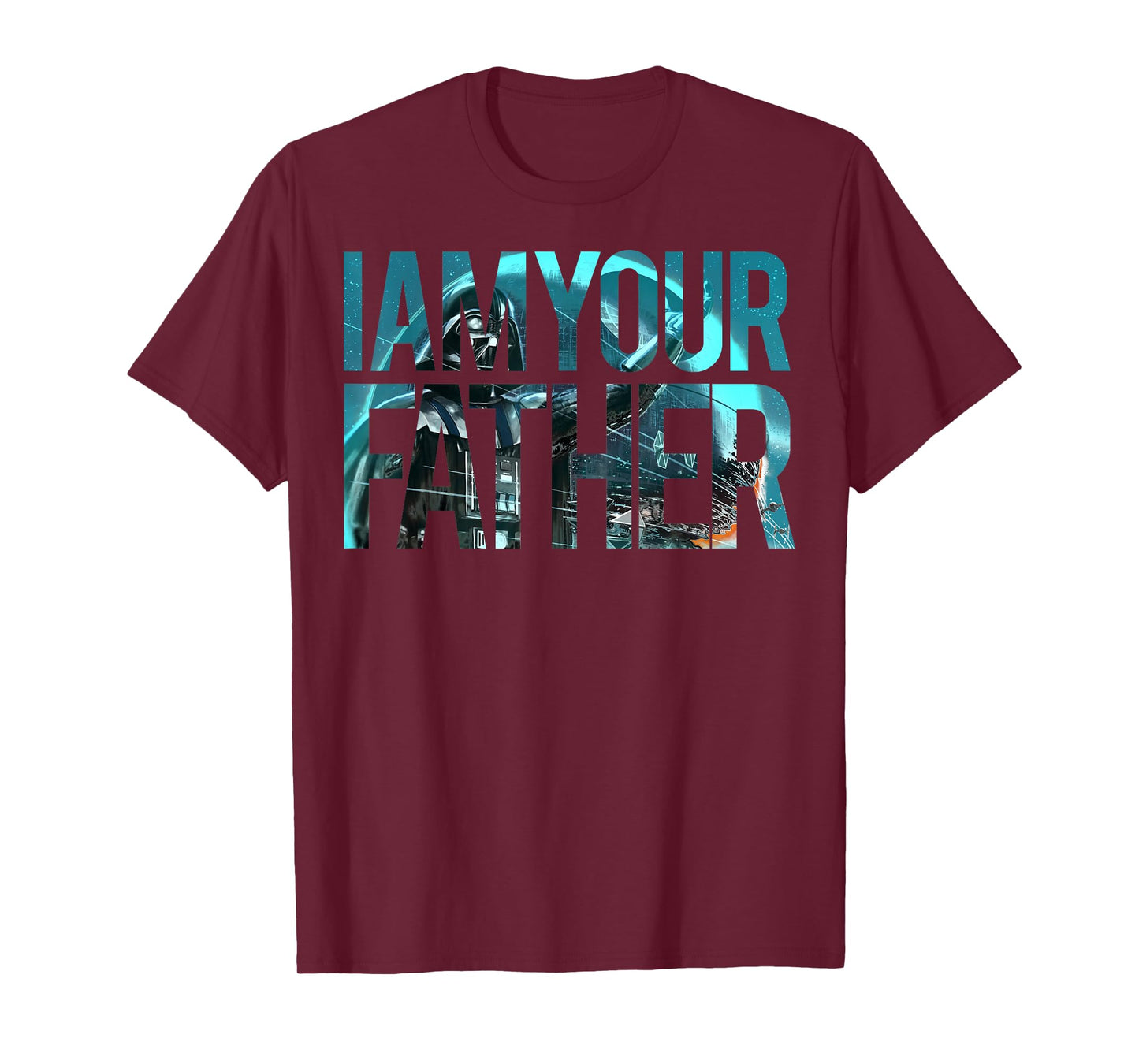 Star Wars Vader I AM YOUR FATHER Art Fill Graphic T-Shirt T-Shirt