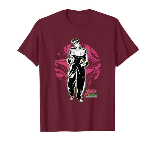JoJo Part 4 Diamond is Unbreakable Josuke with Circle & Logo T-Shirt