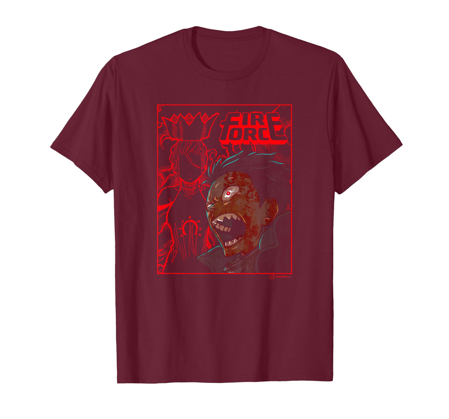Fire Force Shock Shinra Haumea Silhouette T-Shirt