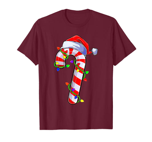 Candy Cane Crew Santa Christmas Kids Boys Girls Gifts T-Shirt