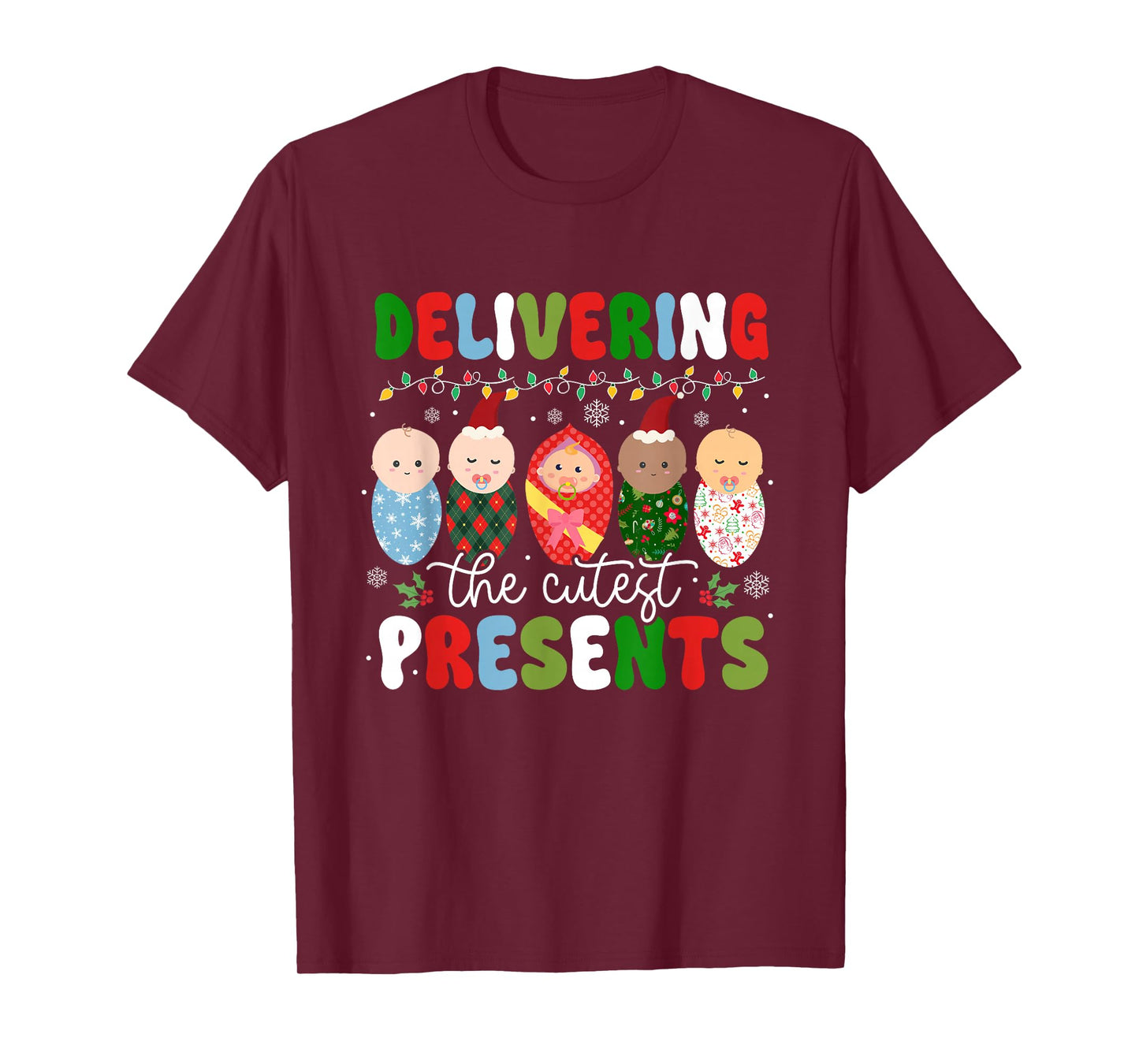Delivering The Cutest Presents Labor & Delivery Christmas T-Shirt