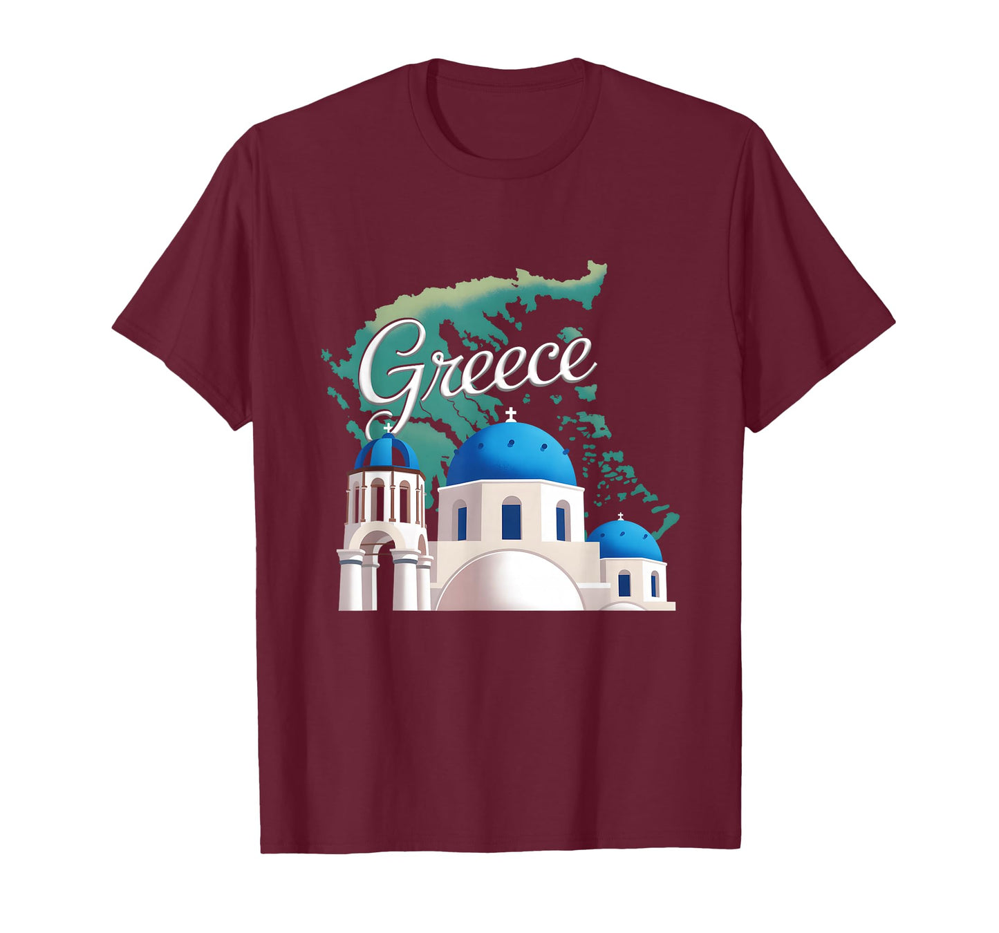Travel Europe Greece Athens Santorini Crete Greek Vacation T-Shirt