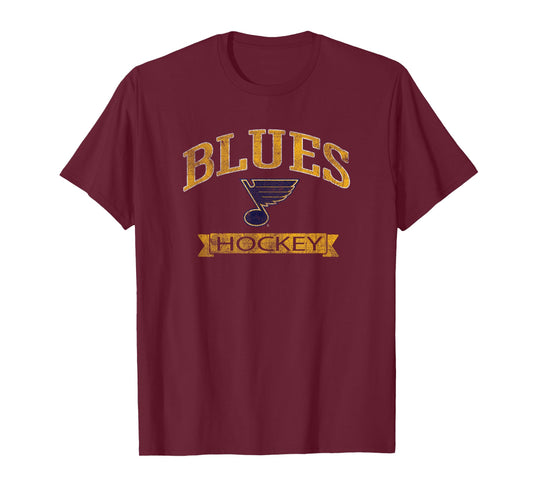 St. Louis Blues Vintage Hockey Royal Officially Licensed T-Shirt