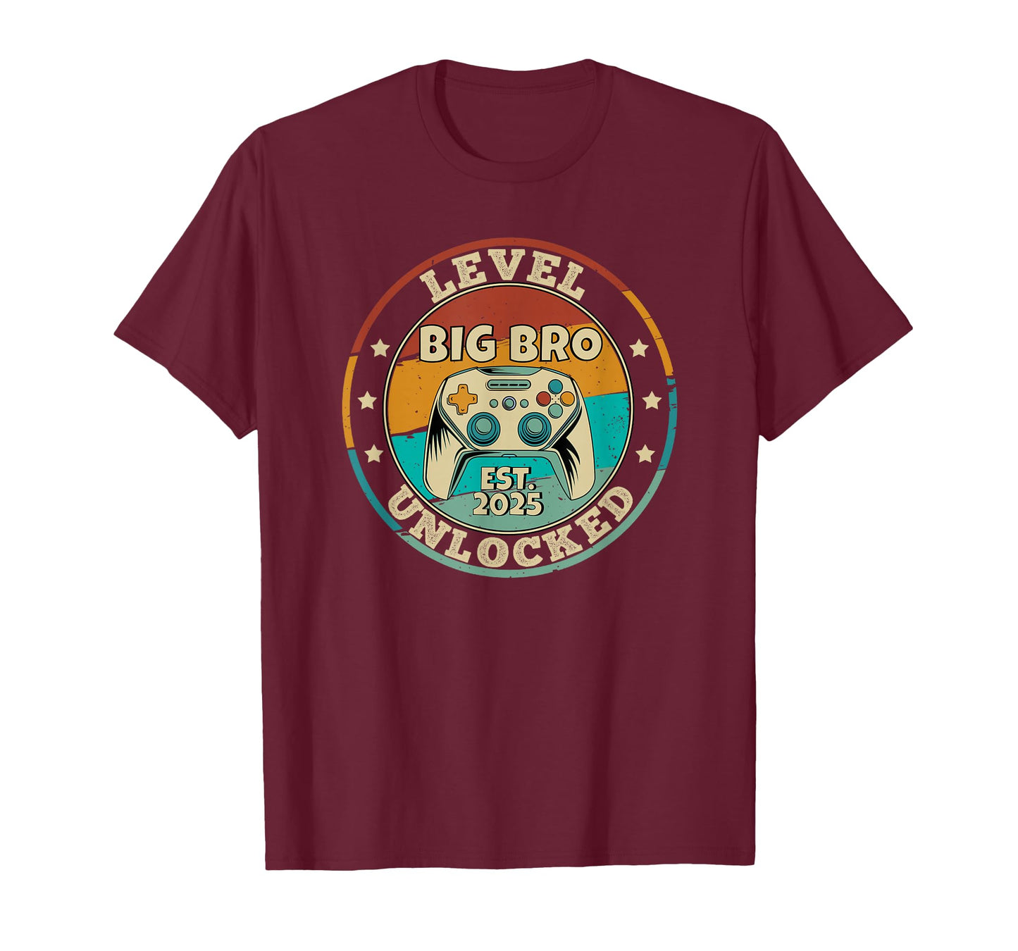 Leveling Up To Big Brother 2025 Level Unlocked Video Gamer T-Shirt