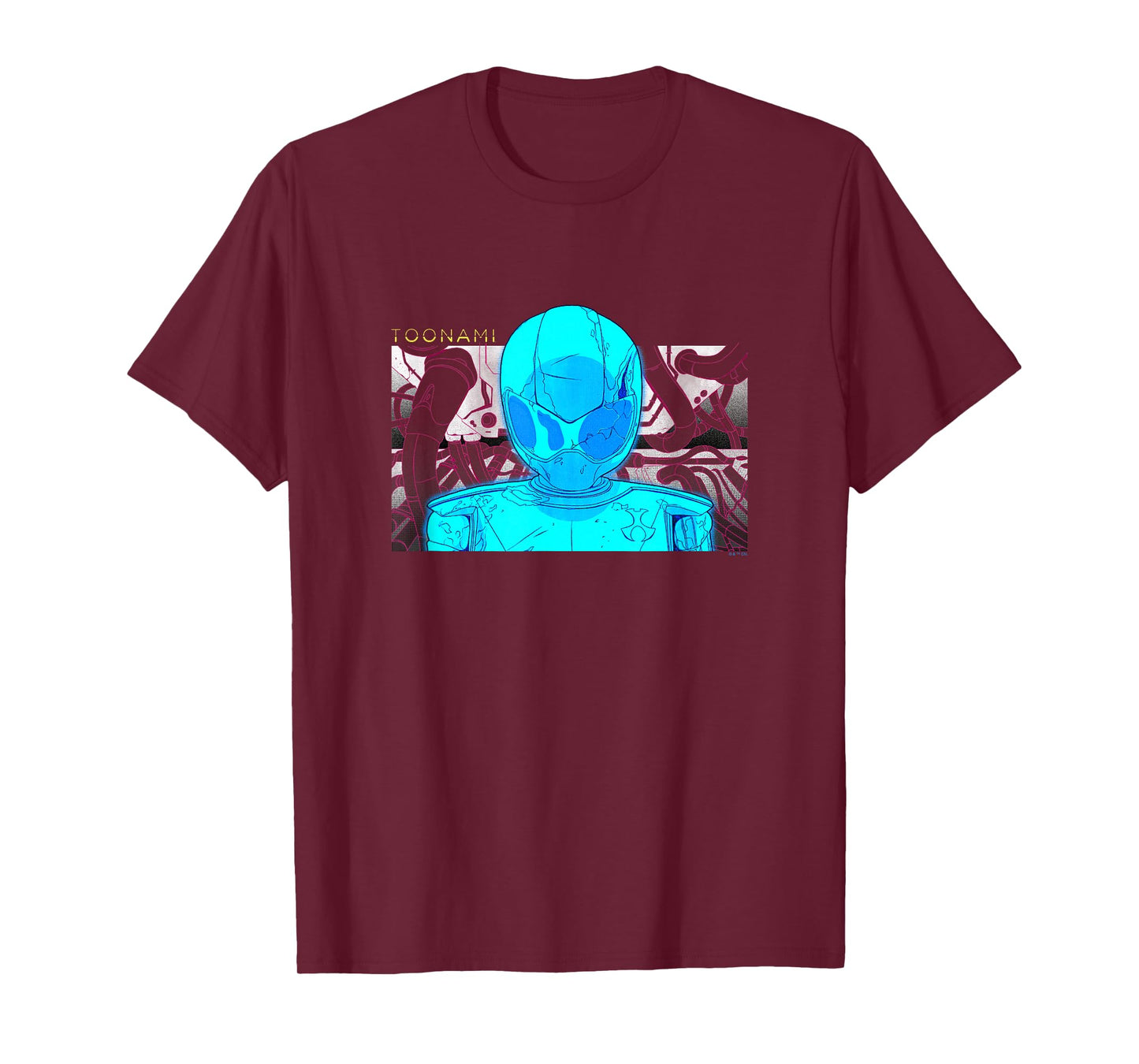 Toonami T.O.M. Blue Schematic Screen Grab T-Shirt