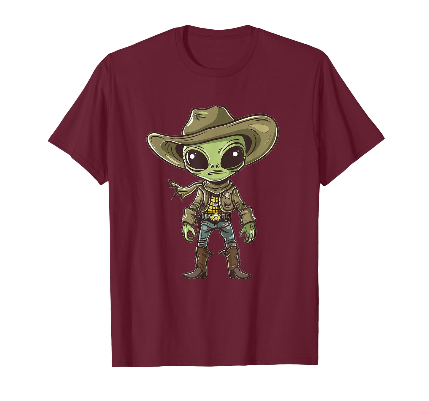 Cute Alien Cowboy T-Shirt