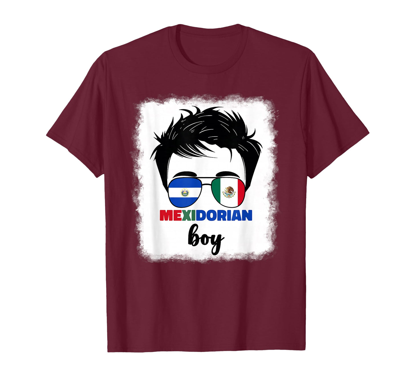 Half Mexican and Salvadorian Mexico El Salvador Kids Boys T-Shirt