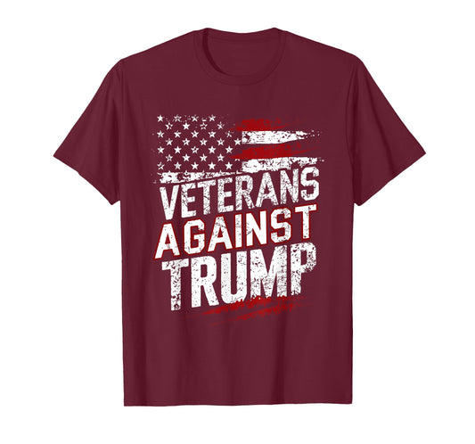 Military Veterans Against Trump, Anti Trump Vote Protest T-Shirt