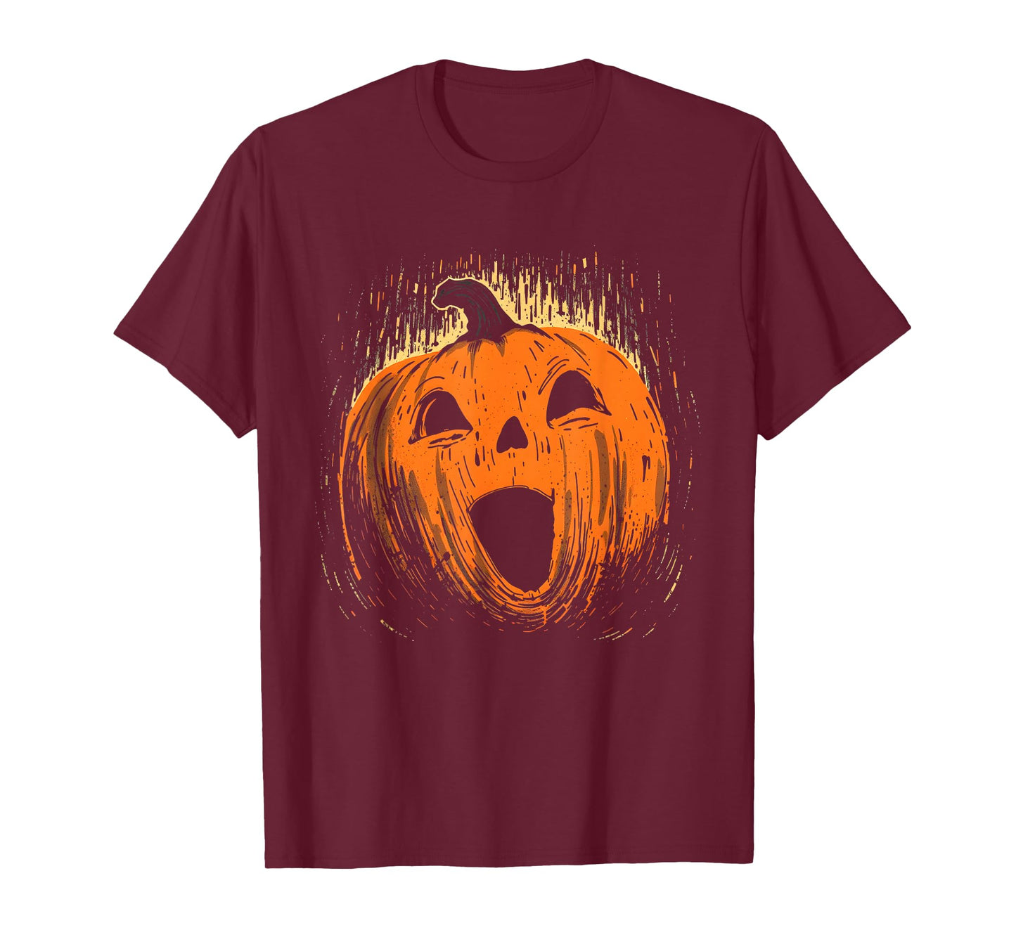 Vintage Pumpkin Halloween Retro Jack O Lanter Face T-Shirt