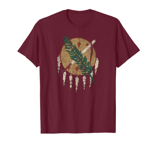 STATE OF OKLAHOMA FLAG OSAGE NATION SHIELD T-Shirt