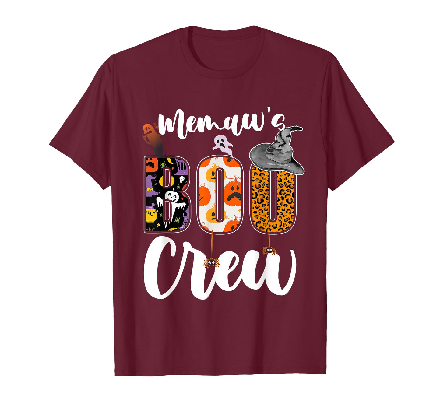 Memaw's Boo Crew Halloween Grandma Grandkids Matching T-Shirt