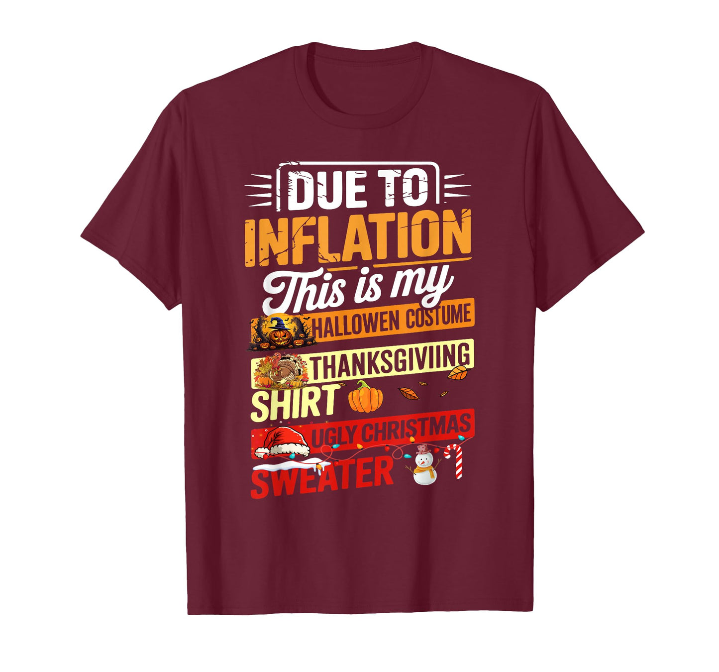 Due to Inflation This is My Funny Halloween Costume T-Shirt