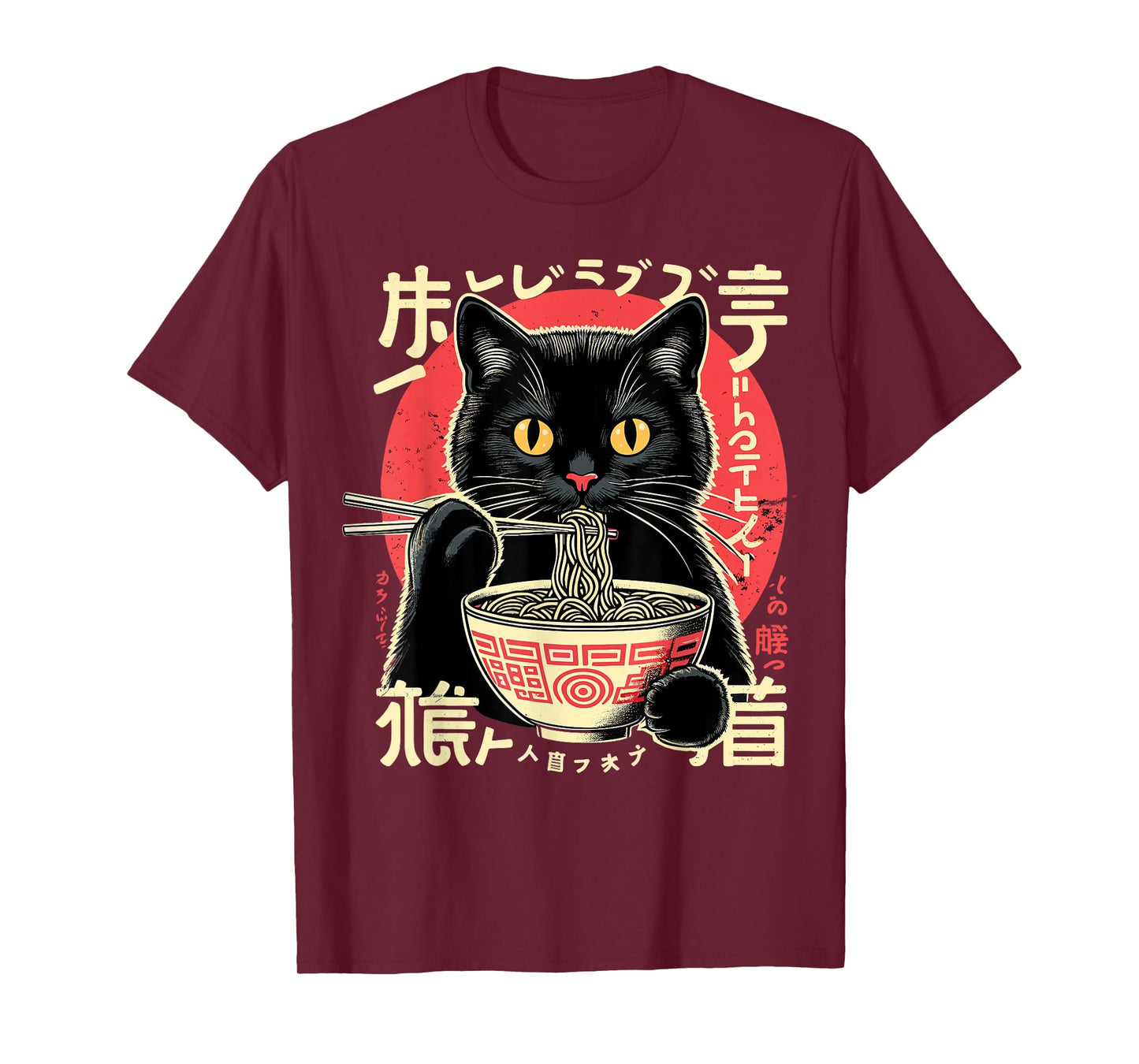 Anime Cat Ramen Japanese Kawaii Cats T-Shirt