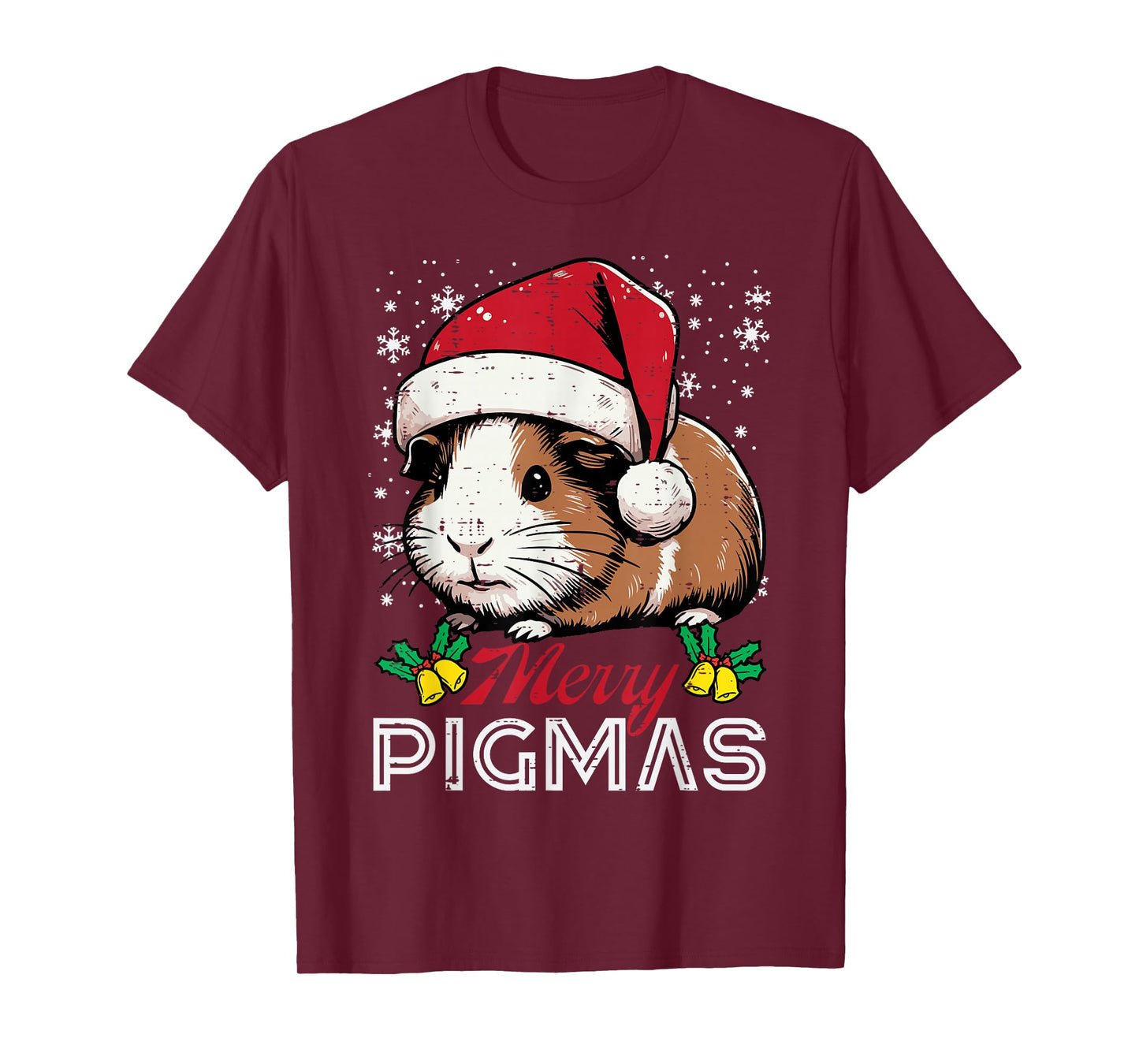 Christmas Guinea Pig Merry Pigmas Xmas Boys Kids Women Men T-Shirt