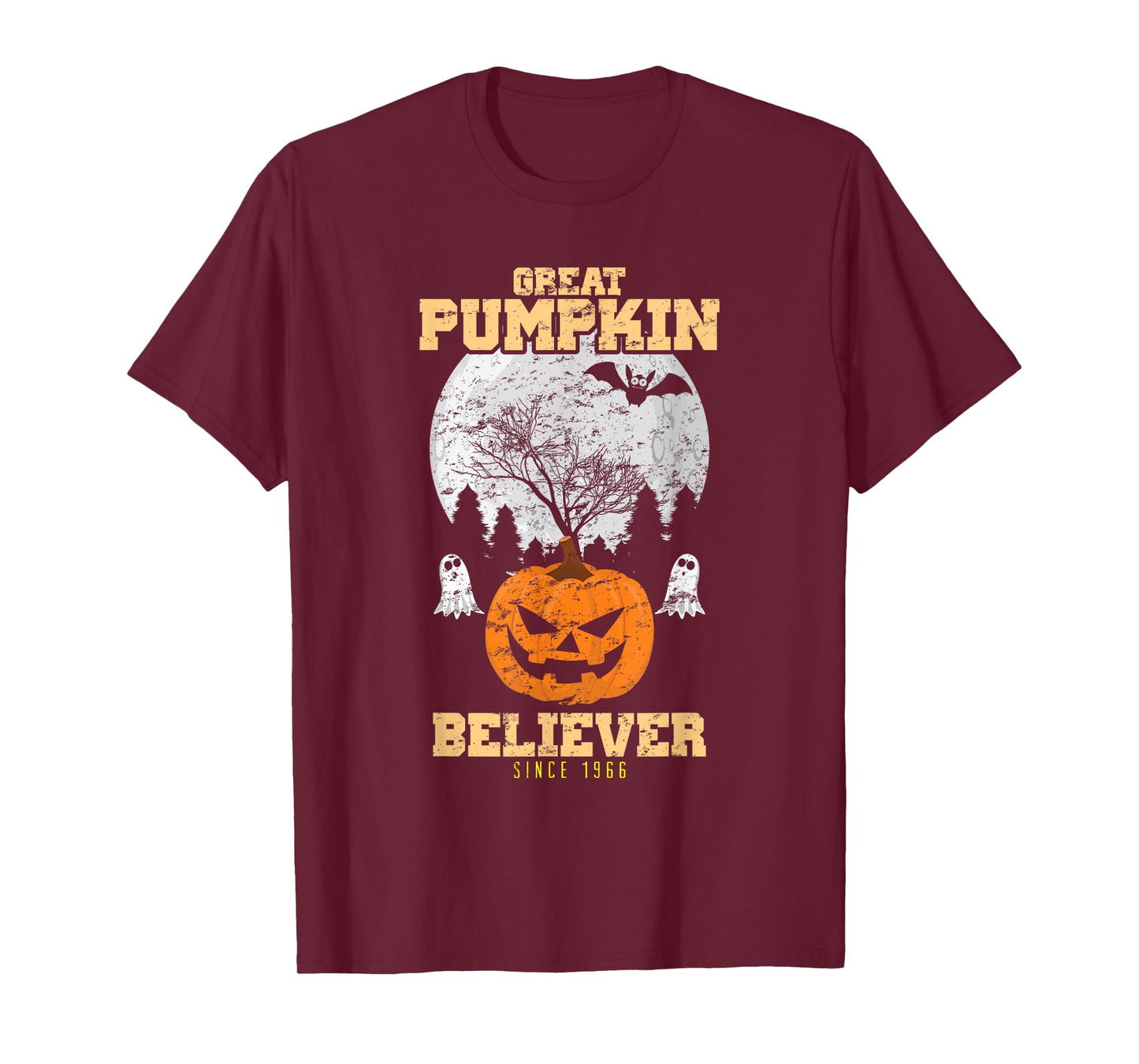 Halloween Great Pumpkin T-Shirt Believer Since 1966 Tee
