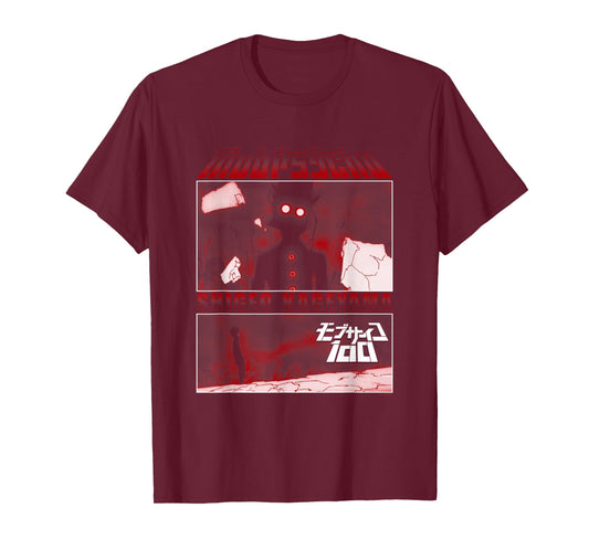 Mob Psycho 100 Black & Red Panels T-Shirt