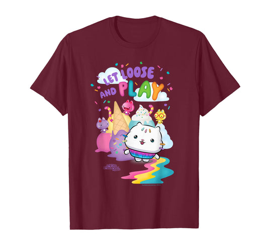 DreamWorks Gabby's Dollhouse The Movie Let Loose and Play T-Shirt
