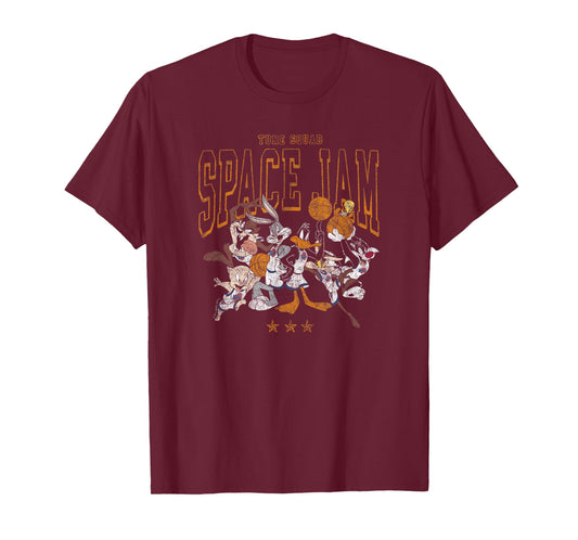 Space Jam Classic Tune Squad Distressed Poster T-Shirt