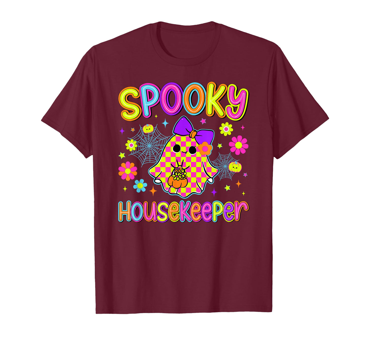 Spooky Housekeeper Halloween Housekeeping Coquette T-Shirt