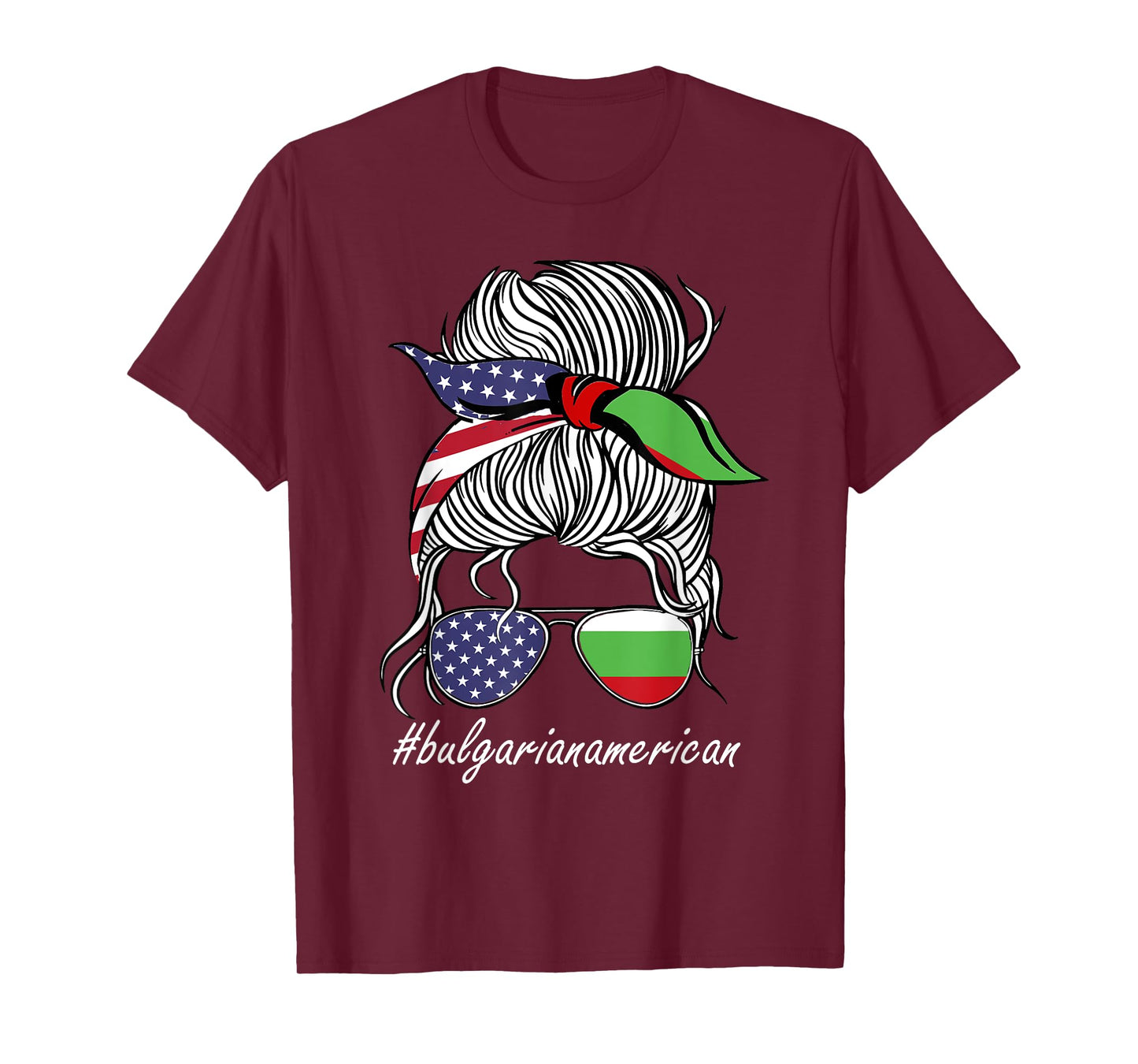 Bulgaria Women Heritage American Grown Girl Bulgaria Flag T-Shirt