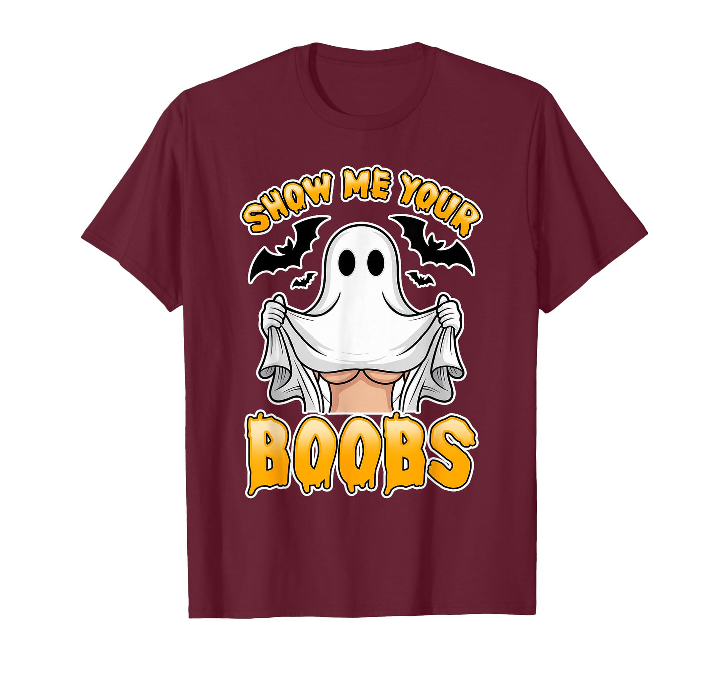 Ghost Costume Funny Show Me Your Boobs T-Shirt