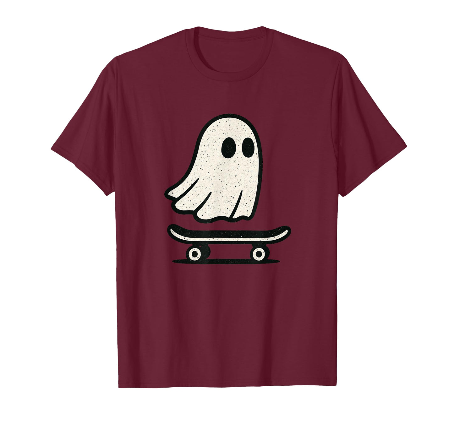 Ghost On Skateboard Funny Halloween Costume Men Women T-Shirt