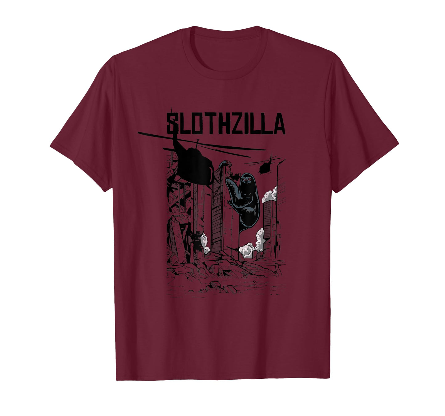 Slothzilla Apocalyptic Parody Sloth Gift for Men Women Kids T-Shirt