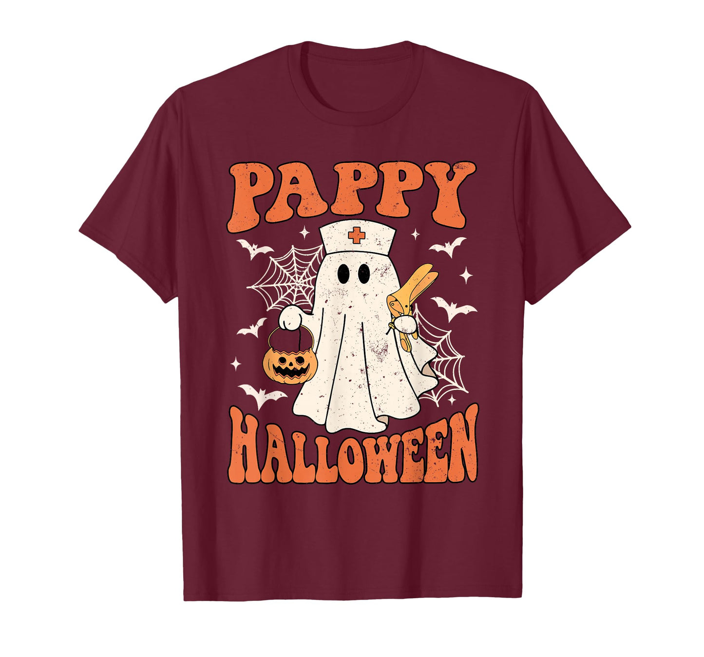Cute Funny Boo Ghost Nurses Pappy Halloween OBGYN Speculum T-Shirt