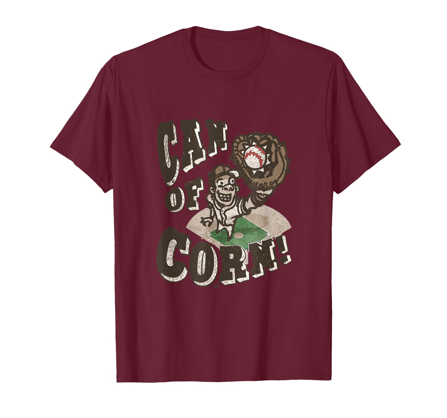 MudgeWare Can of Corn Baseball T-Shirt