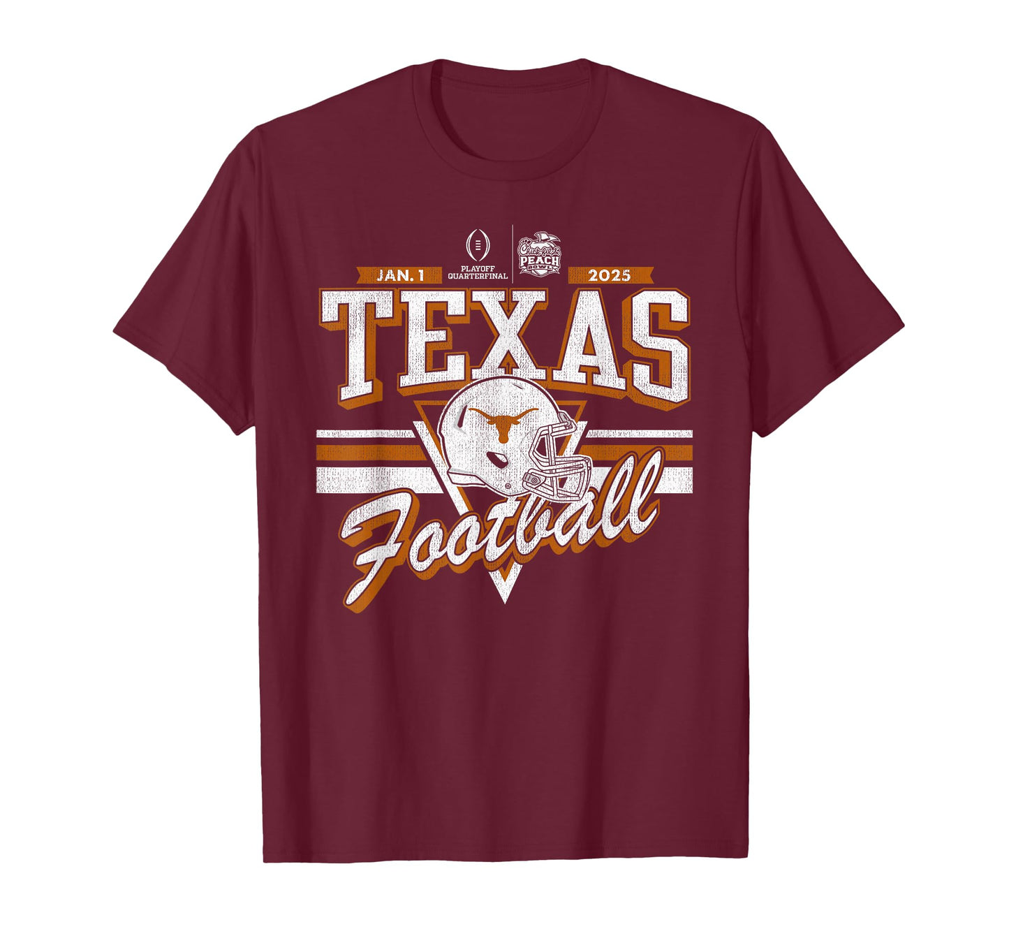 Texas Longhorns Peach Bowl CFP 2024-2025 Vintage T-Shirt
