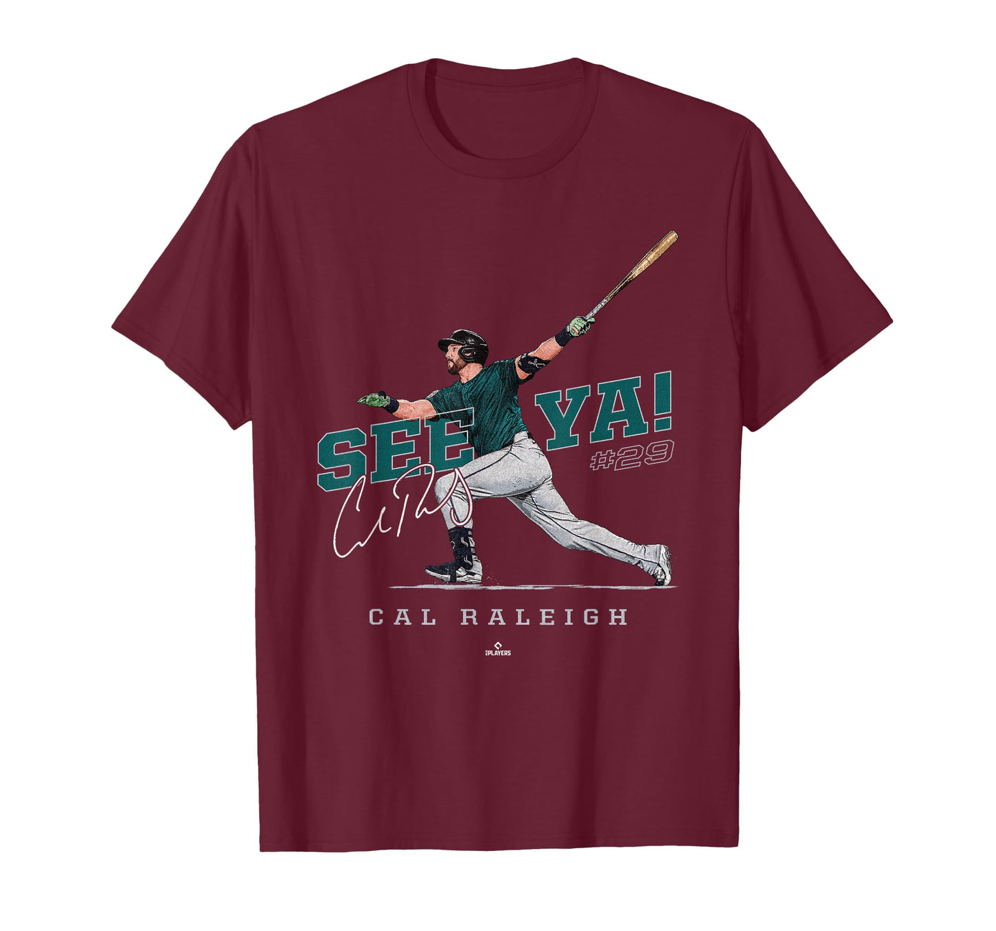 See Ya! Cal Raleigh Seattle Baseball MLBPA T-Shirt