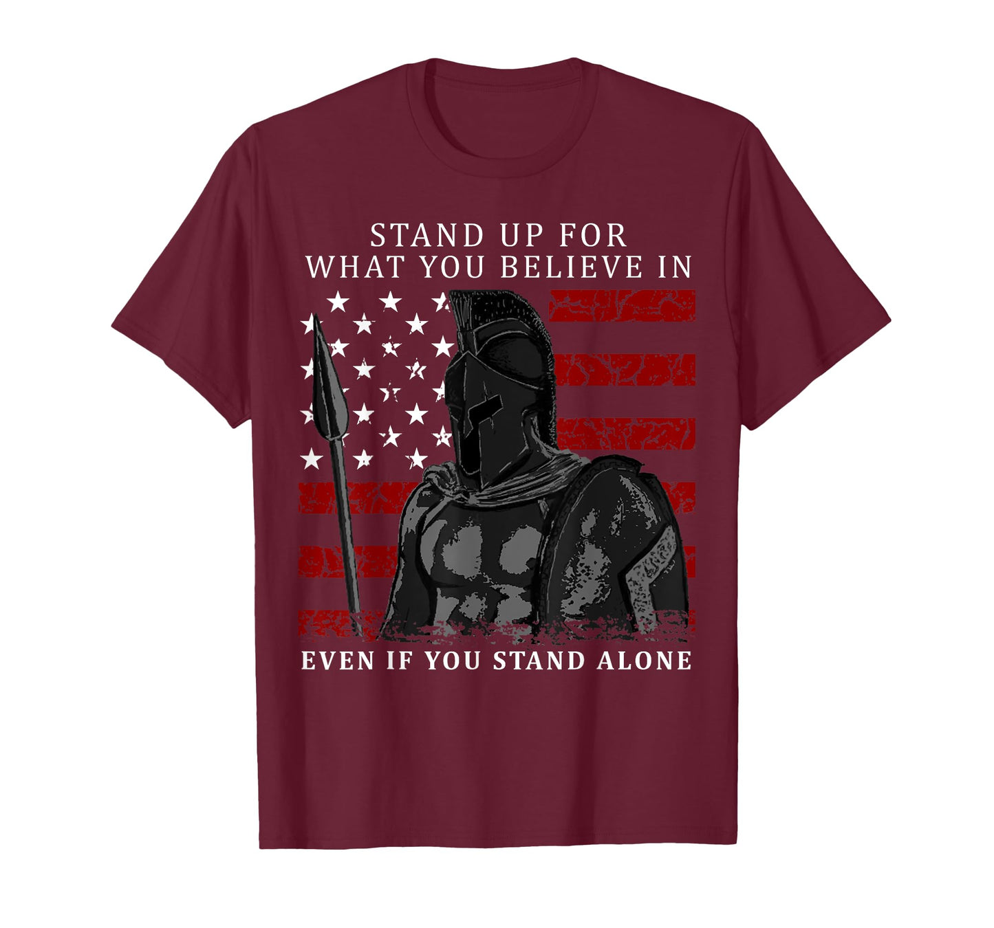 Spartan Warrior American Flag T-Shirt