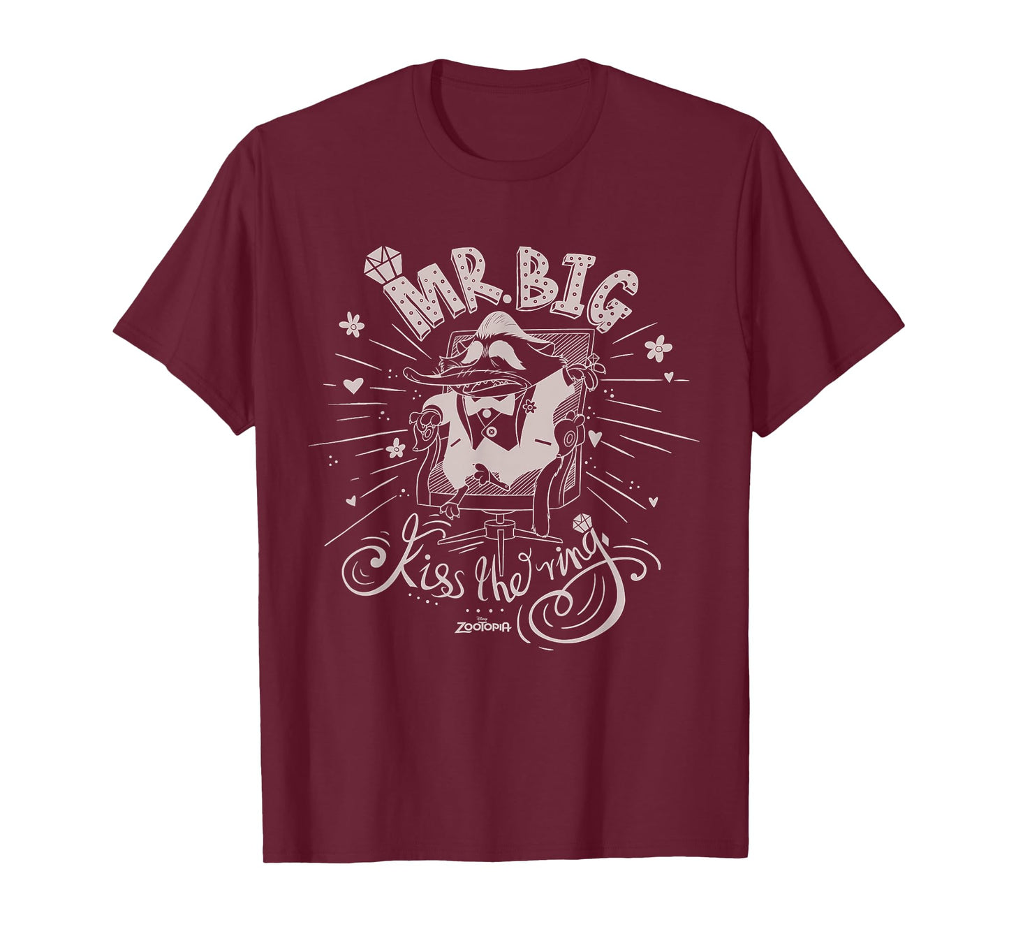 Disney Zootopia Mr. Big Kiss the Ring Illustrated T-Shirt