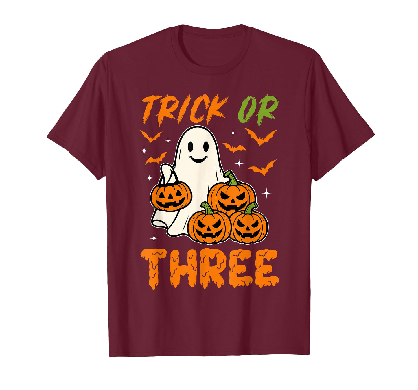 3 Years Old Birthday Ghoul It's My Booday Trick Or Three T-Shirt