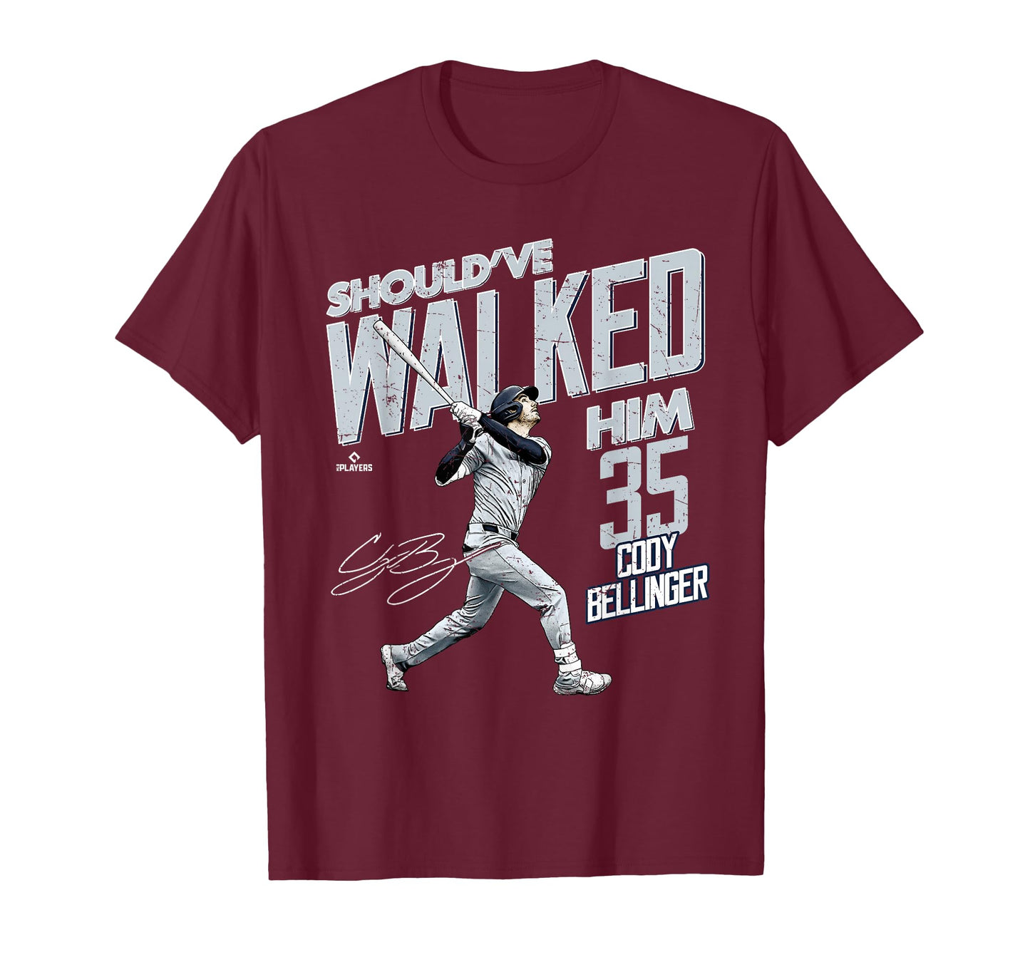 Should've Walked Him Cody Bellinger New York Baseball MLBPA T-Shirt