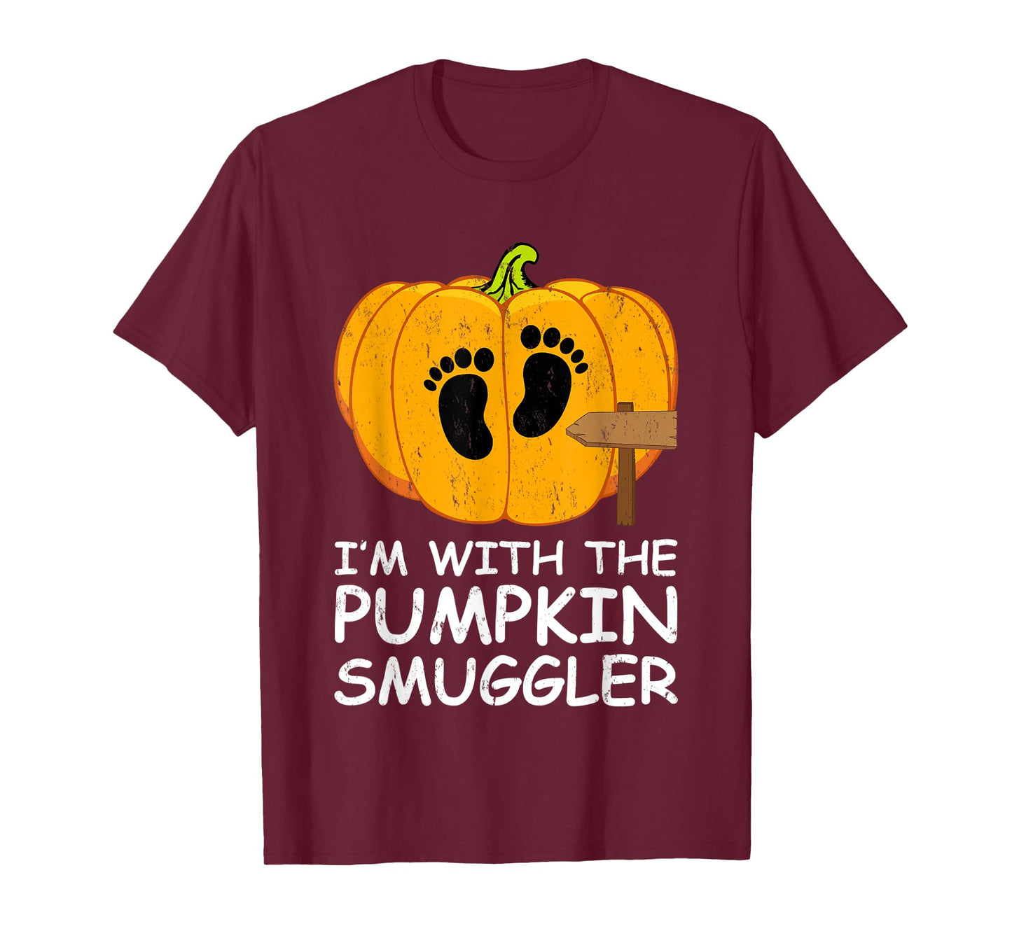 I'm With The Pumpkin Smuggler Costume Halloween T-Shirt