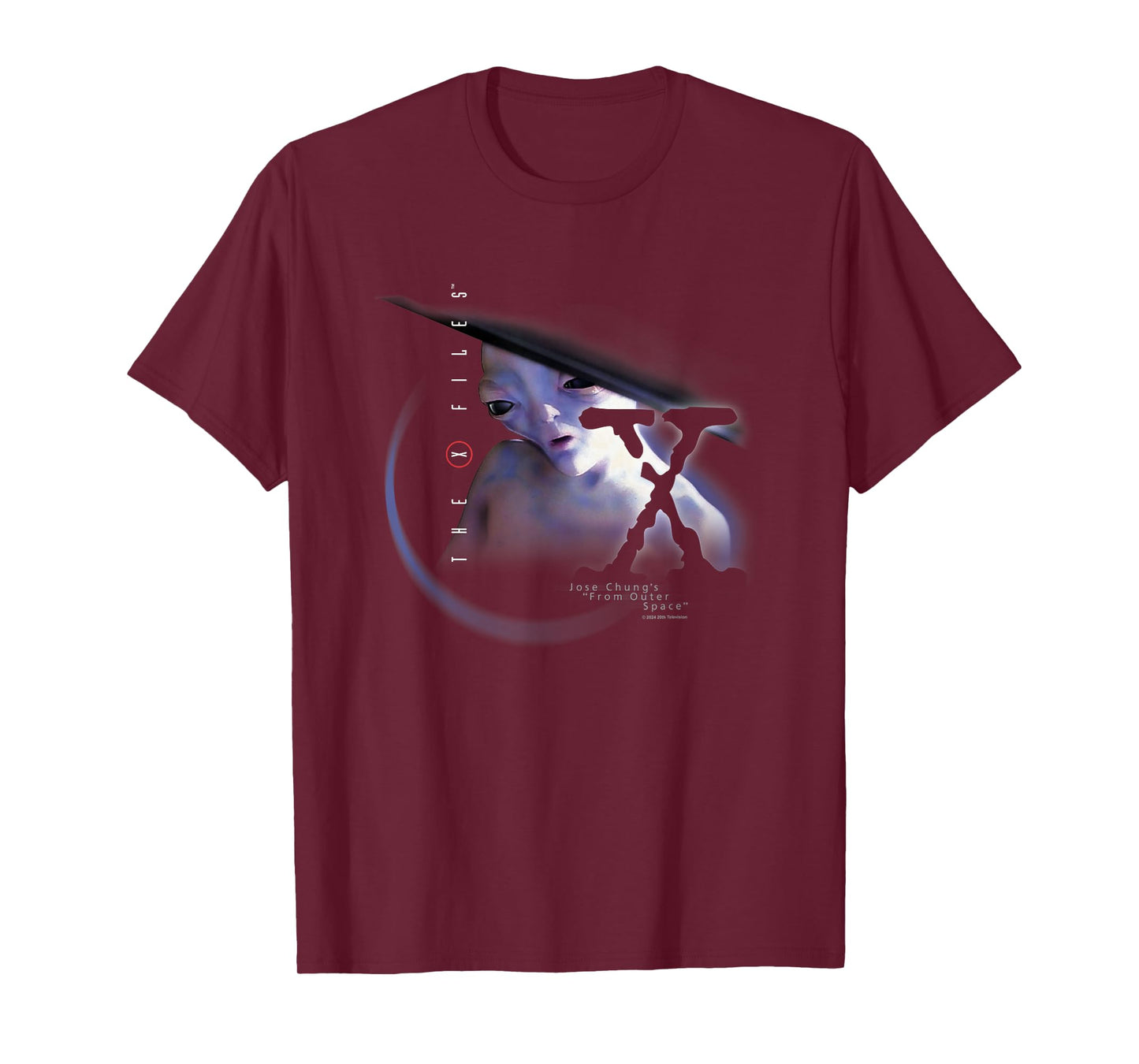 X-Files Jose Chung's From Outer Space Alien Big Chest Poster T-Shirt