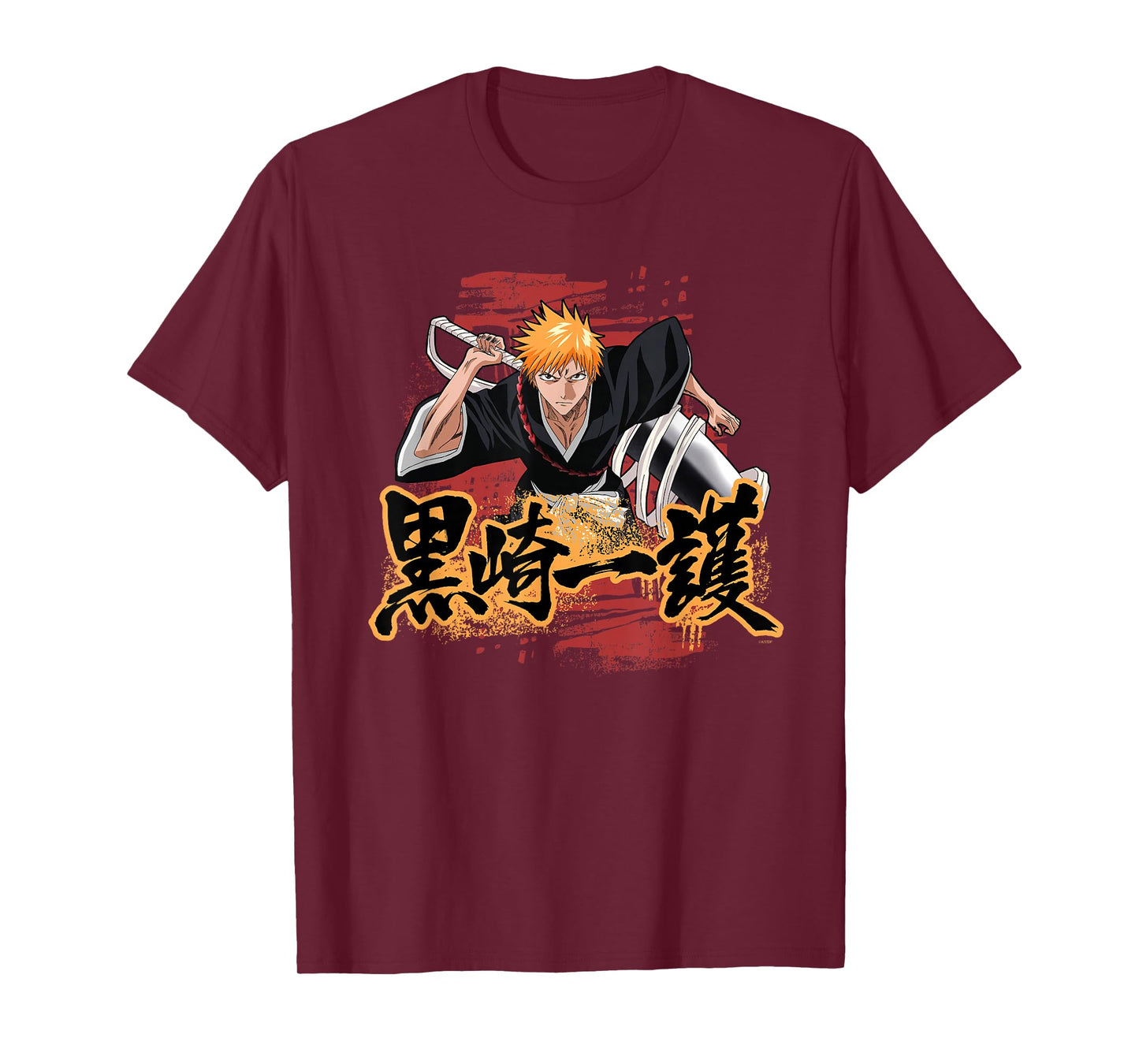 Bleach Ichigo Kanji and Symbol Scribbles Anime T-Shirt