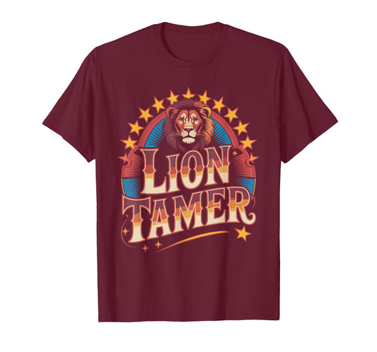 Lion Tamer Shirt Men Women Costume Ringmaster Costume T-Shirt