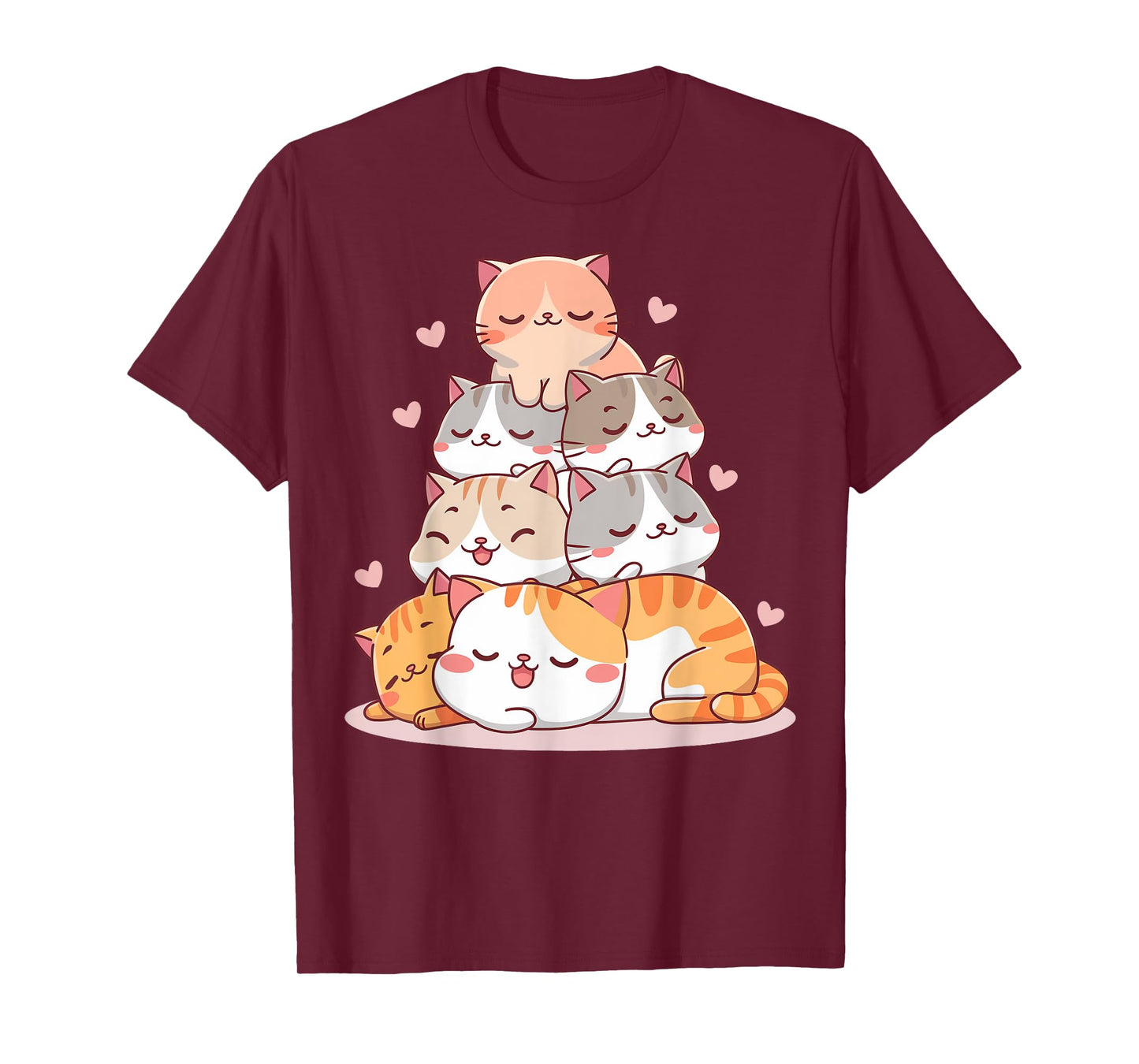 Cat Cute Kitty Anime Kawaii Gifts For Men Women Cat Lover T-Shirt