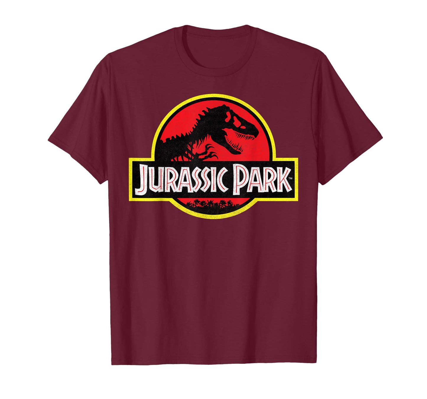 Jurassic Park Distressed Vintage Logo T-Shirt Small
