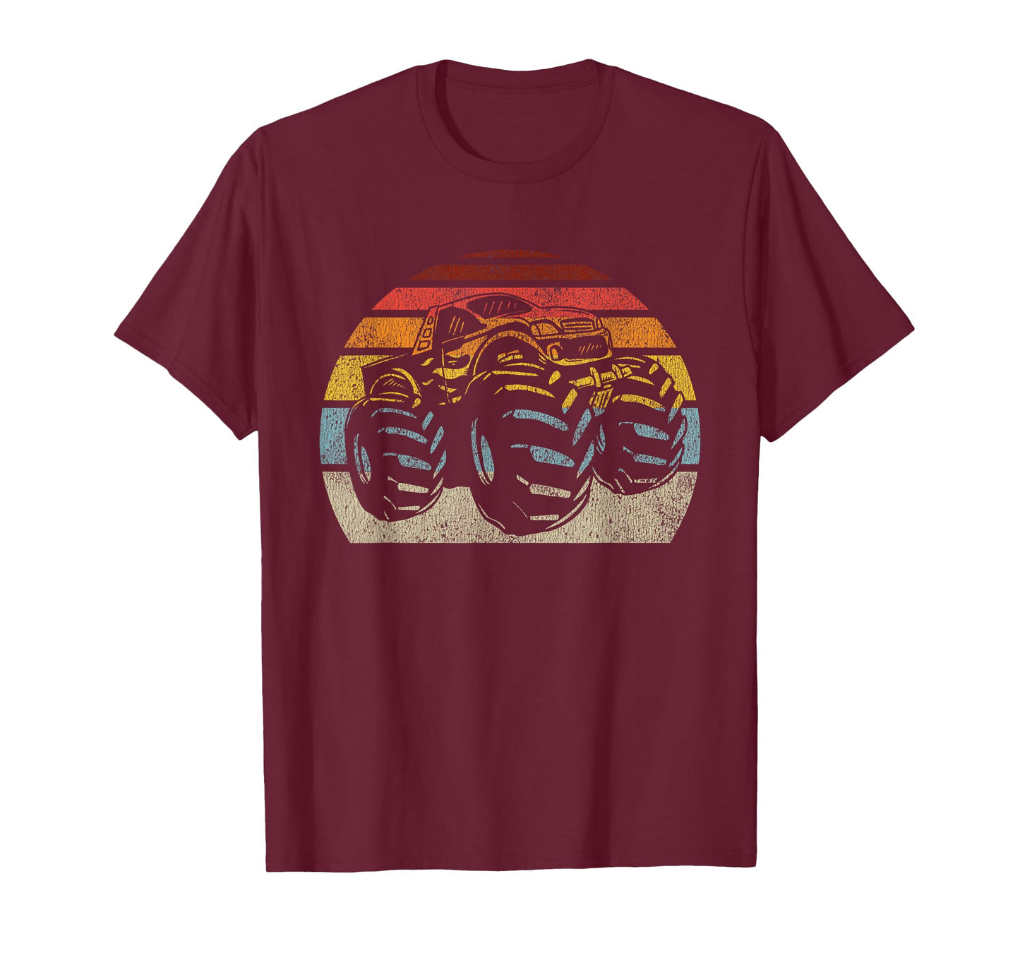 Monster Truck Vintage Retro Style Gift Men Women Boys Girls T-Shirt