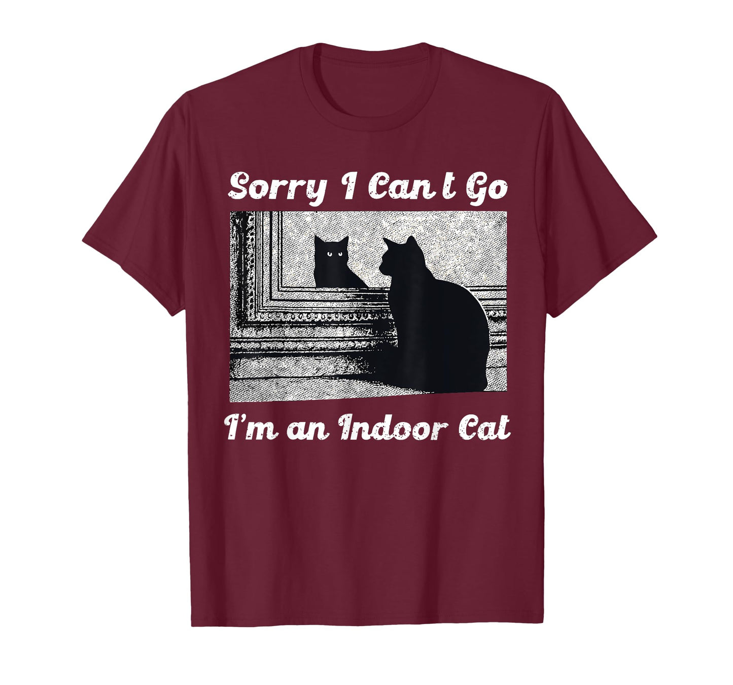 Sorry I Can’t Go I’m an Indoor Cat Funny Indoor Kitten T-Shirt