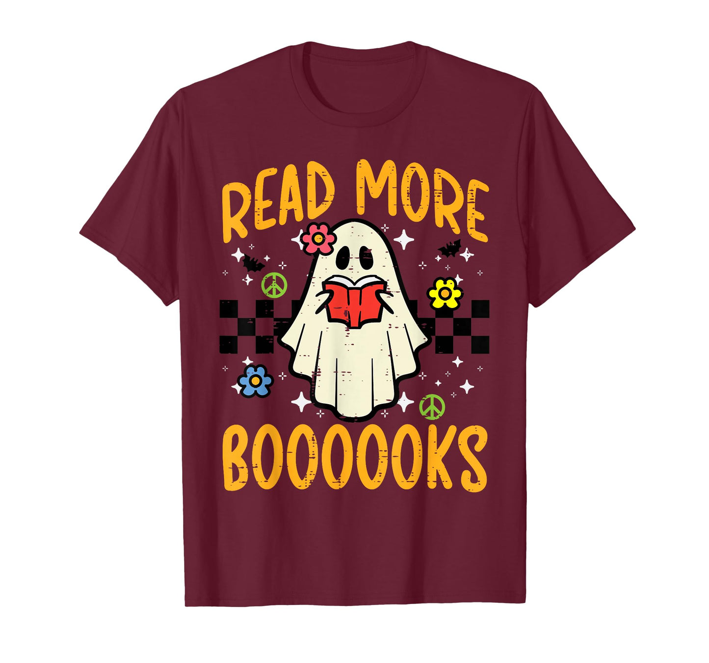 Halloween Read More Books Retro Costume Teacher Women Girls T-Shirt