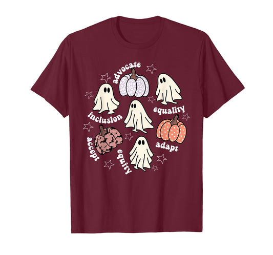 Halloween Advocate Heat Transfers Special Education Teacher Men Women T-Shirt
