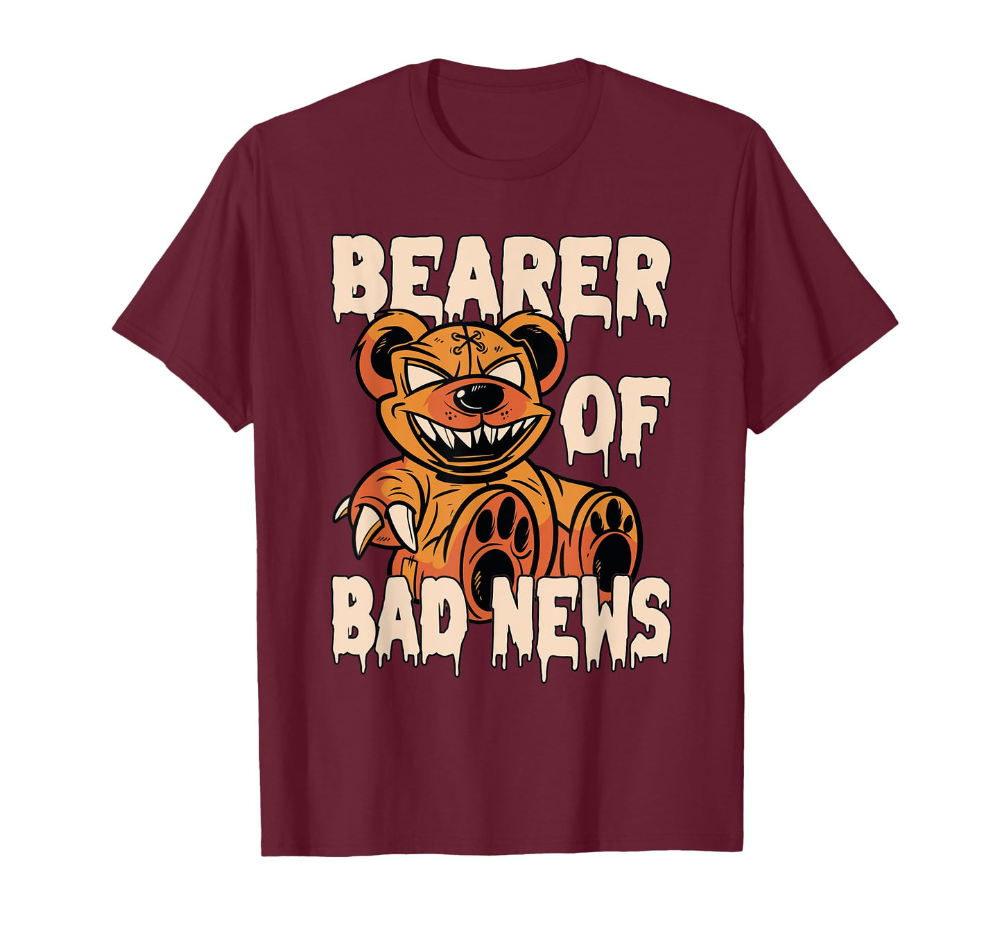 Bearer of Bad News Horror Teddy Bear T-Shirt