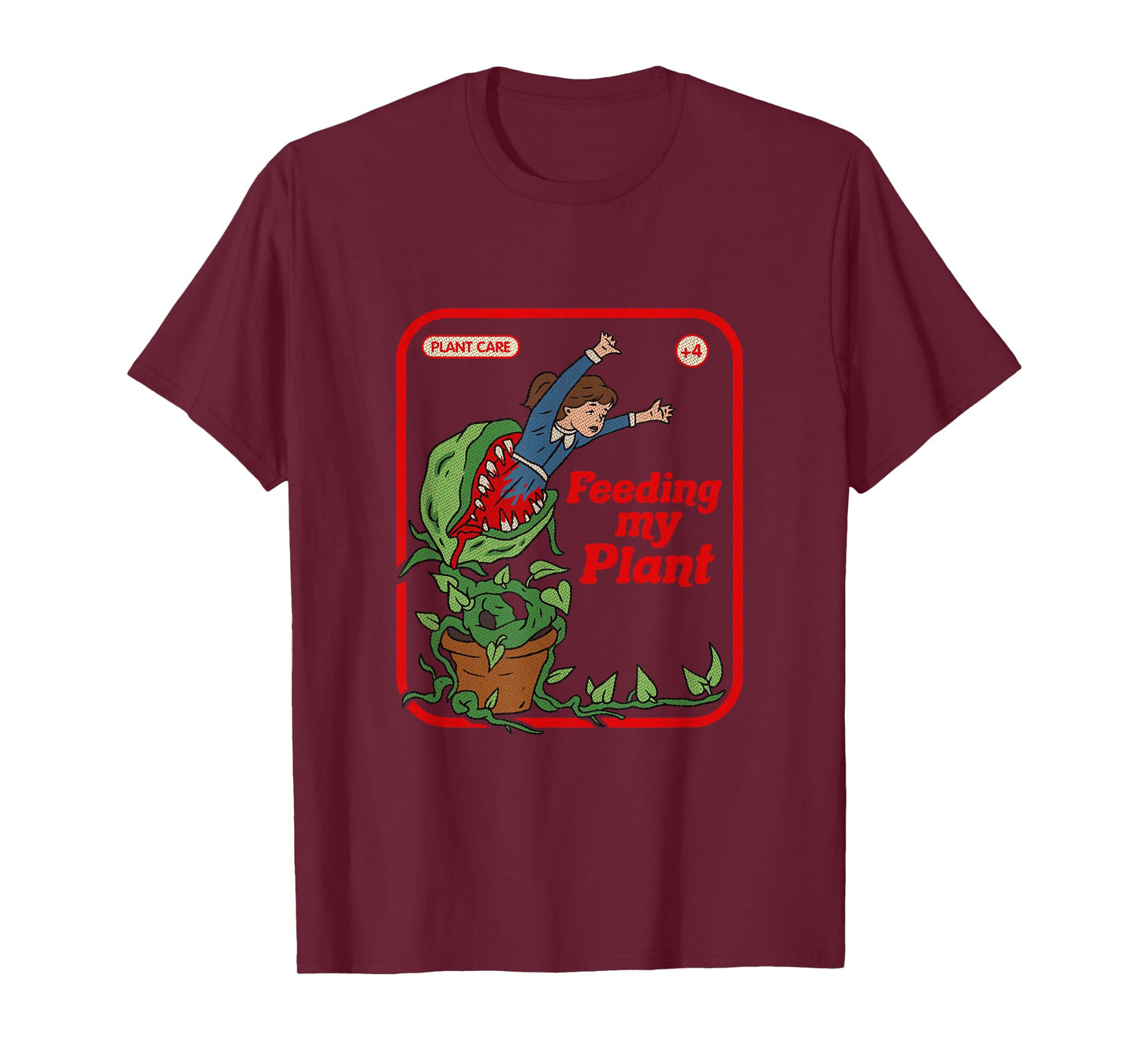 Feeding My Plant Occult Horror Goth Vintage Childgame T-Shirt