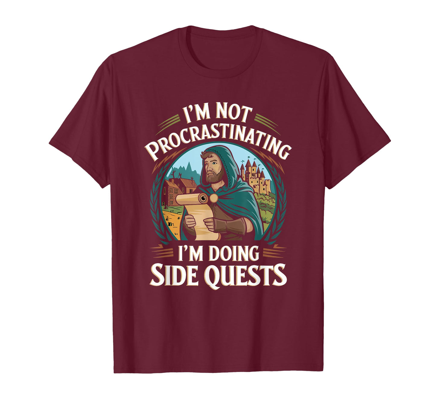 I'm Not Procrastinating Funny Side Quests Gamer T-Shirt